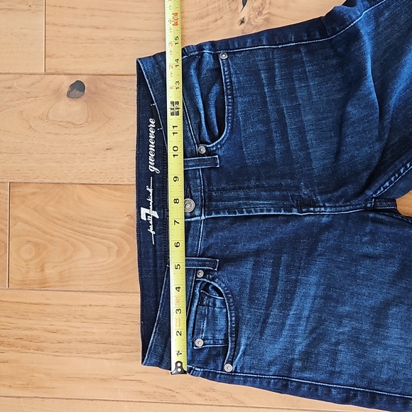 7 For All Mankind Gwenevere Distressed Mid-Rise Jeans, Size 27 - Picture 13 of 15